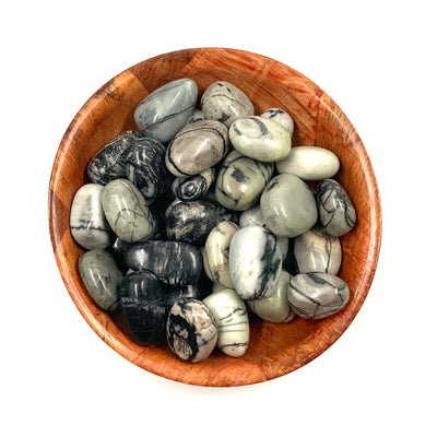 Polished Spiderweb Jasper Crystal for Stress Relief & Grounding