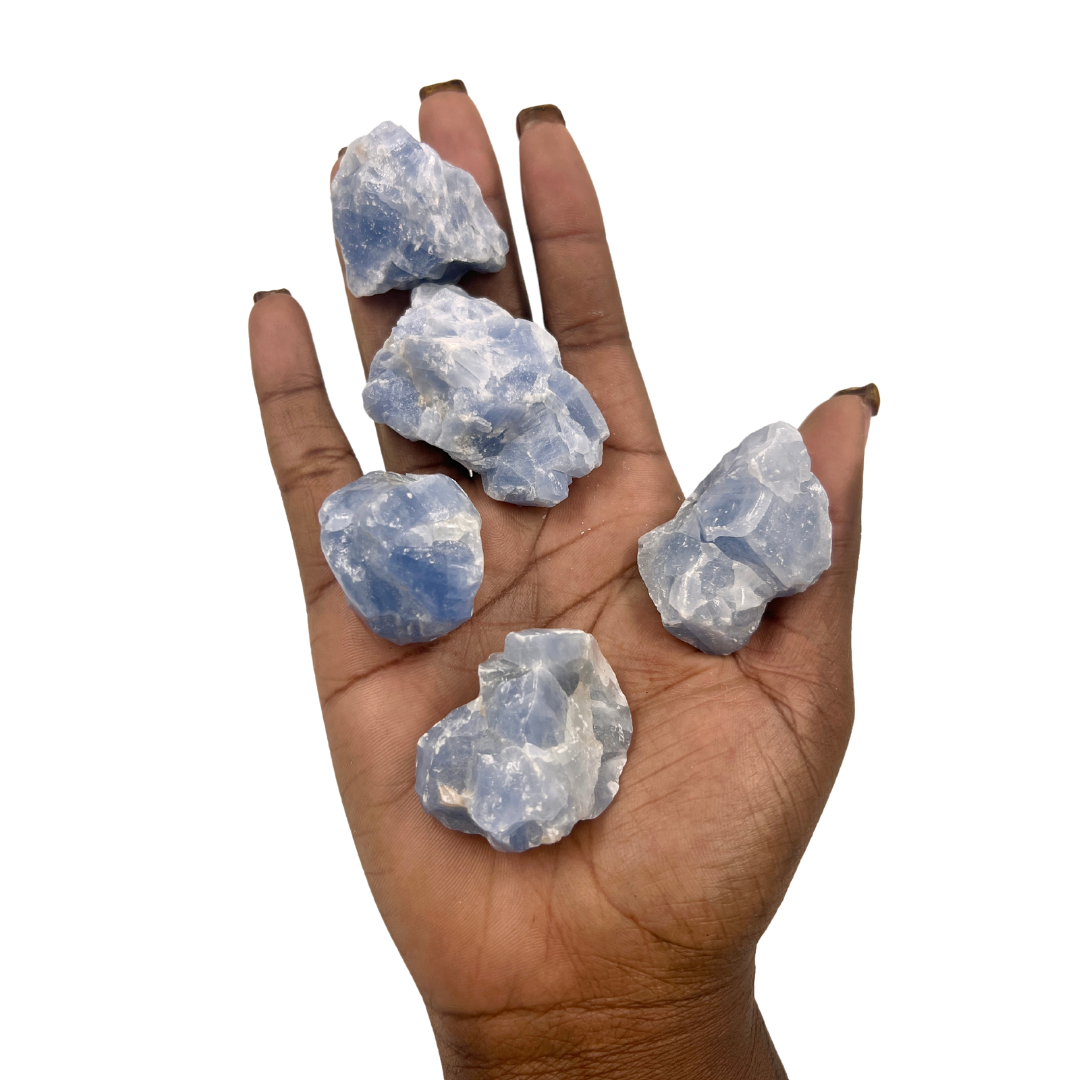 Raw Blue Calcite Crystal for Stress Relief and Emotional Balance
