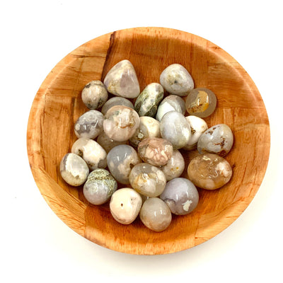 Polished Flower Agate Crystal for Self-Growth & Emotional Healing