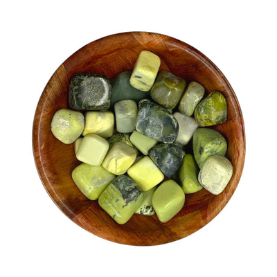 Polished Serpentine Crystal for Stress Relief and Energy Clearing