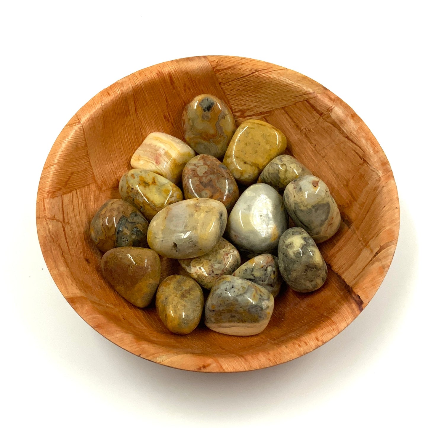 Polished Crazy Lace Agate Crystal for Emotional Balance & Focus