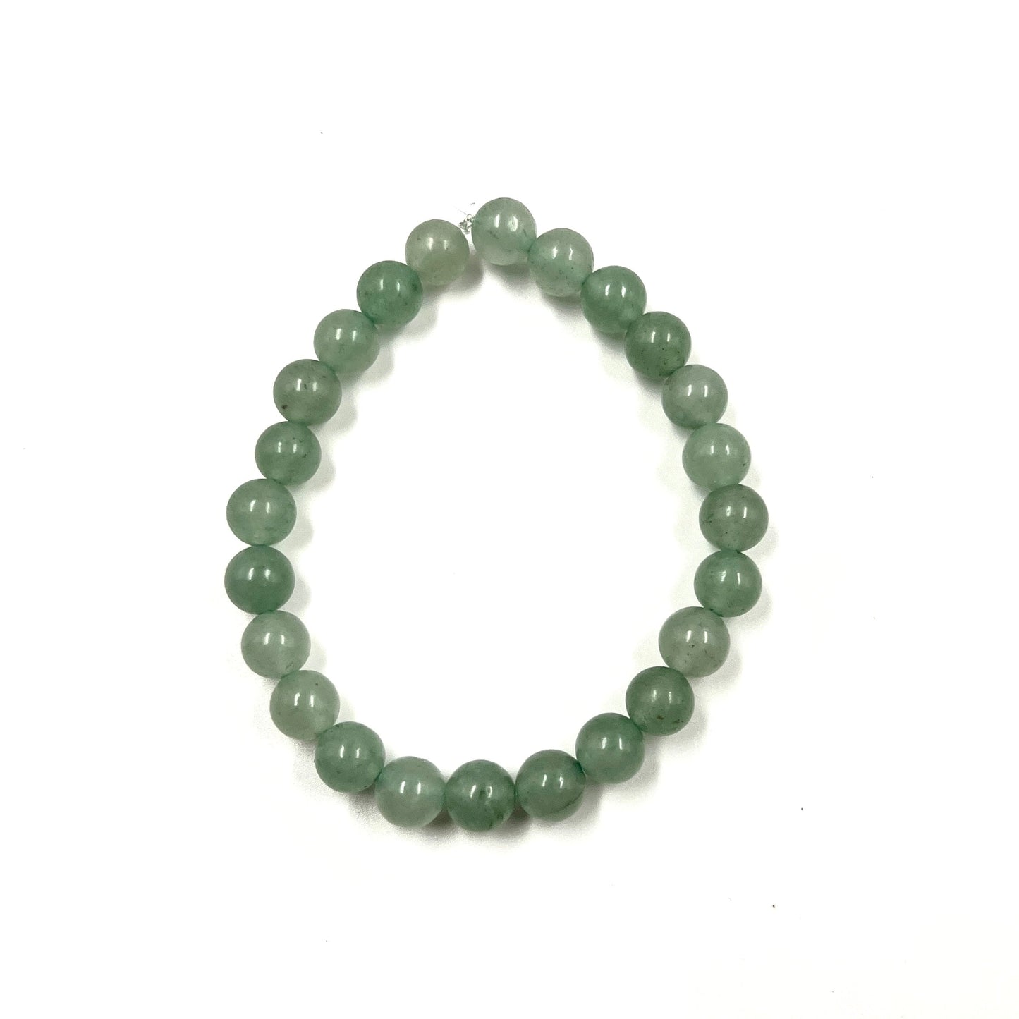 Green Aventurine 8mm Bead Stretch Bracelet for Opportunity & Emotional Balance