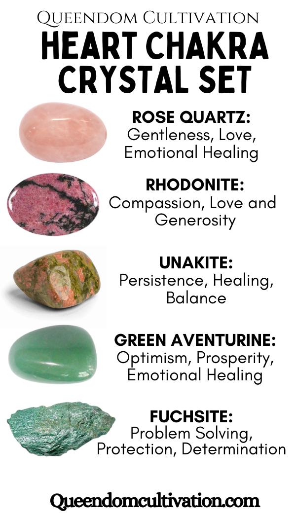 Crystal Set for Heart Chakra
