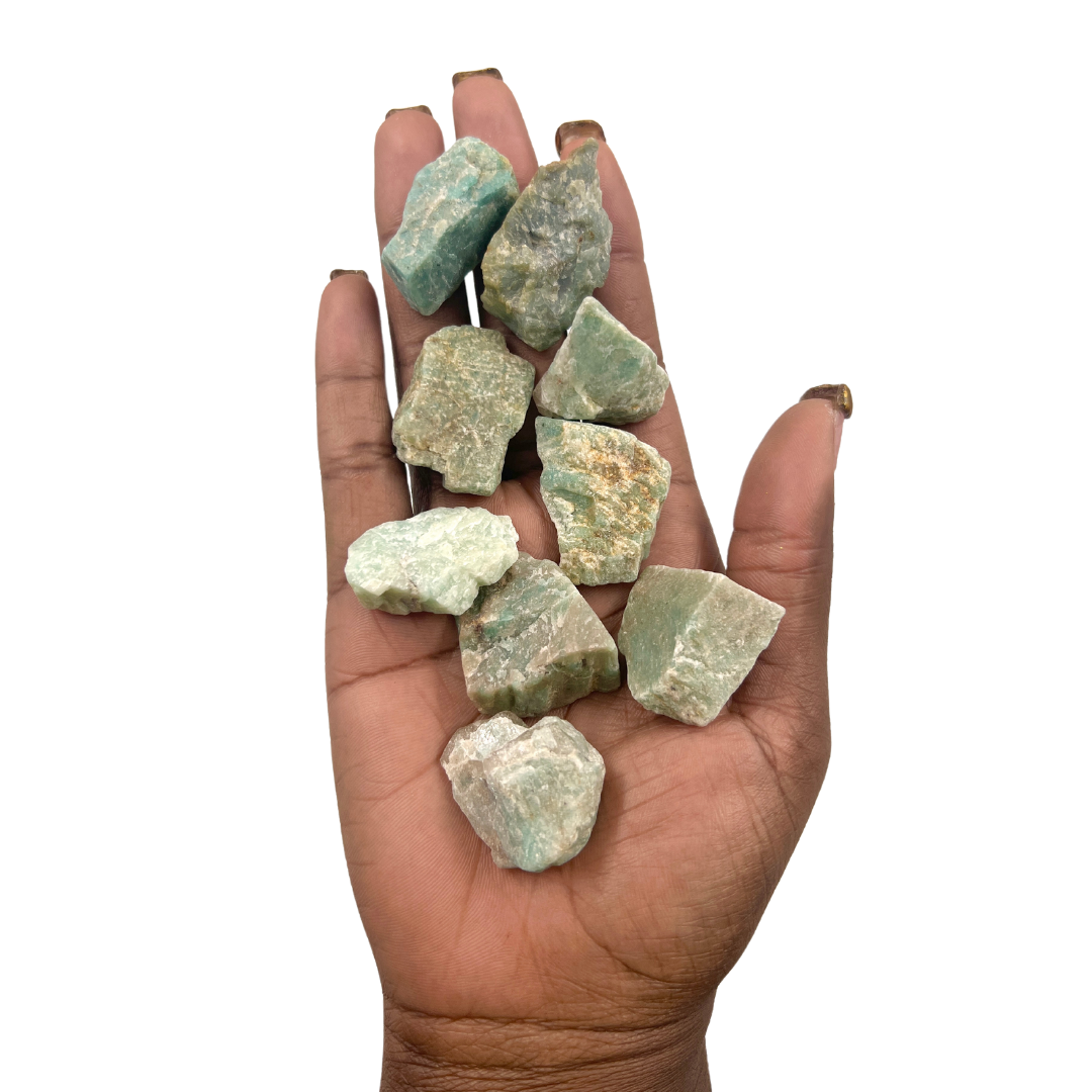 Raw Amazonite Crystal for Calming Energy & Stress Relief