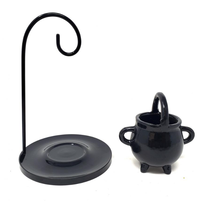 Swinging Metal Cauldron Aroma T-Lite Candle Burner