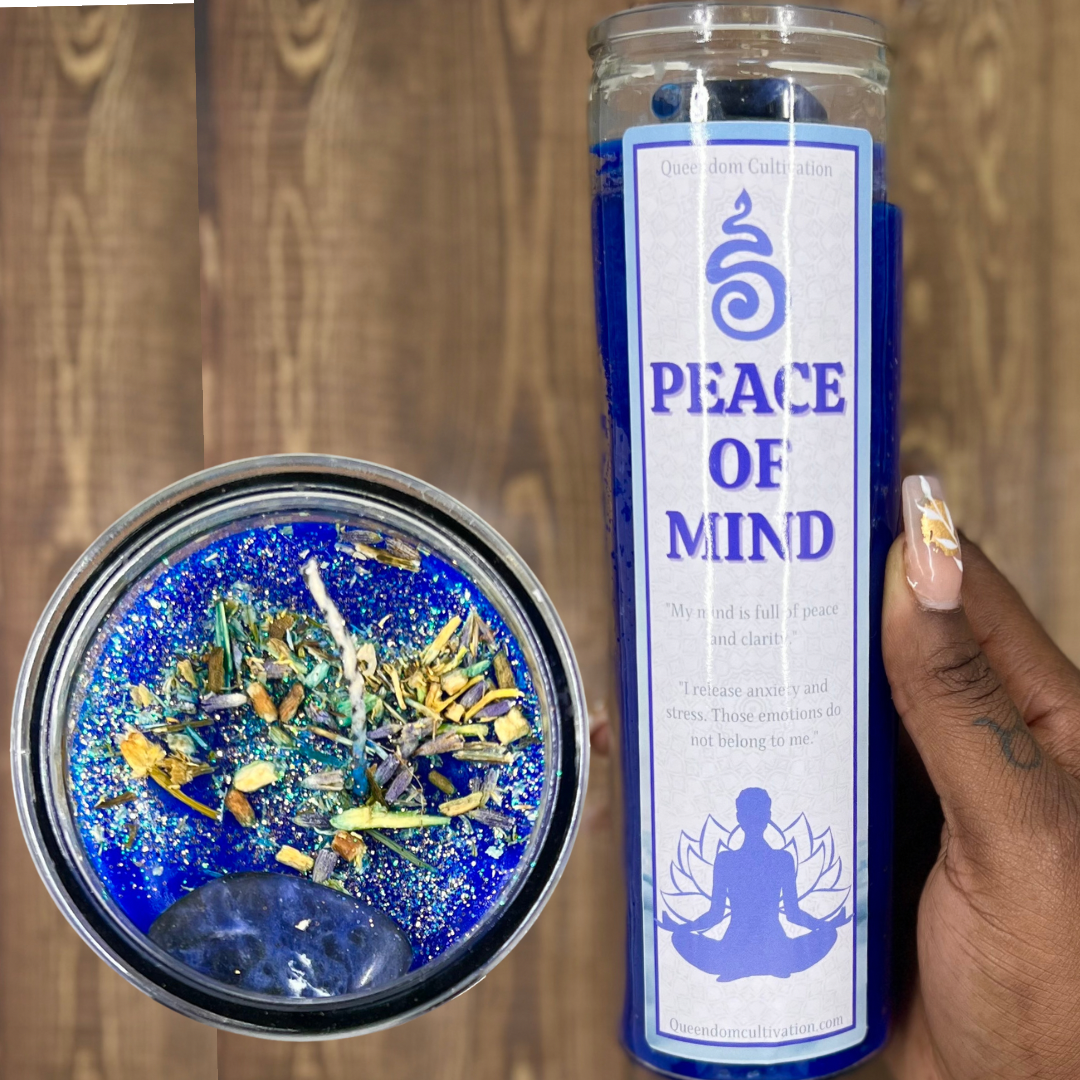 Peace of Mind Crystal Intention Candle