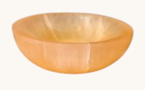 Orange Selenite Bowl for Energy Cleansing & Home Harmony