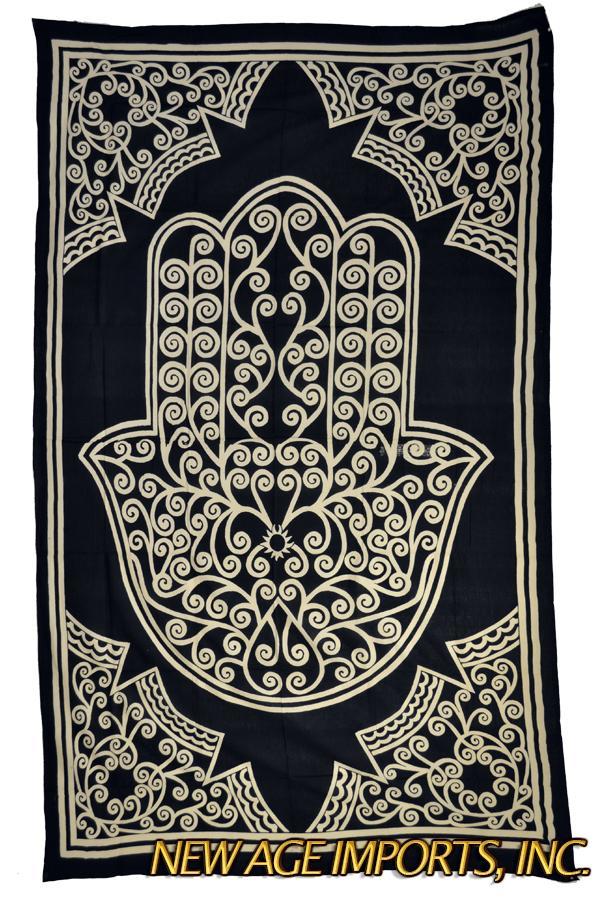 "Hand of Compassion Tapestry | Spiritual Room Décor & Meditation Backdrop