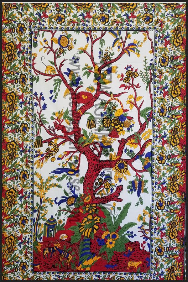 Tree of Life Tapestry for Meditation, Yoga & Sacred Spaces