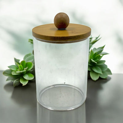 Bamboo Lid Apothecary Jar
