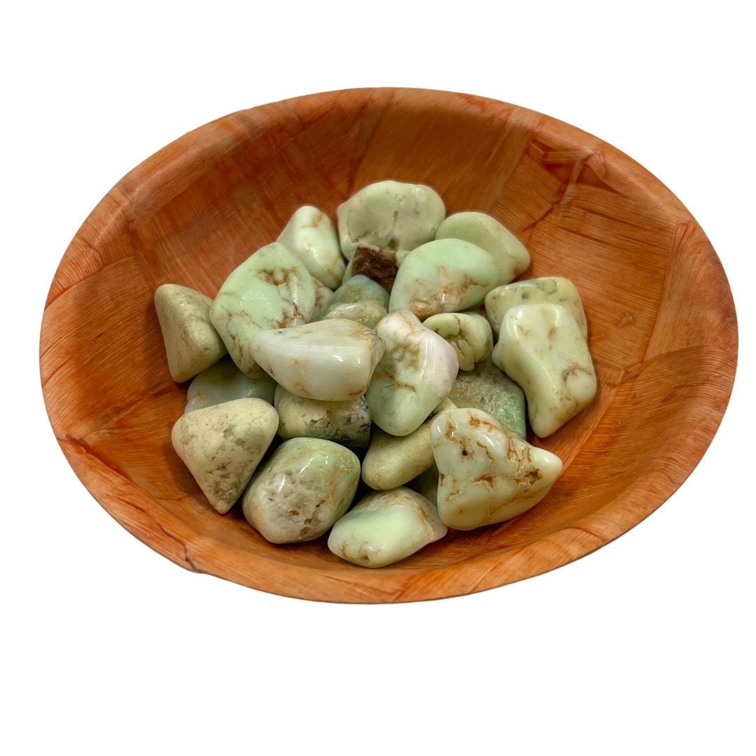 Polished Chrysoprase Crystal for Emotional Healing & Stress Relief