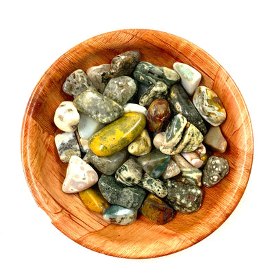 Polished Ocean Jasper Crystal for Emotional Balance & Stress Relief