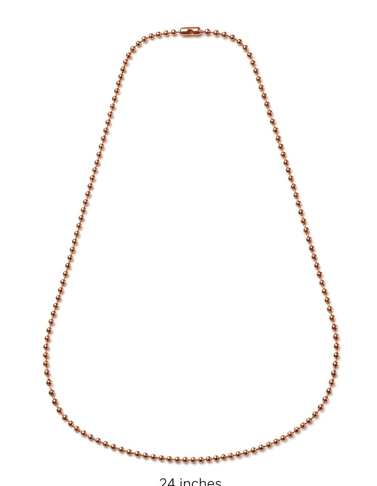Copper Beaded Chain for Energy Balance & Everyday Wear