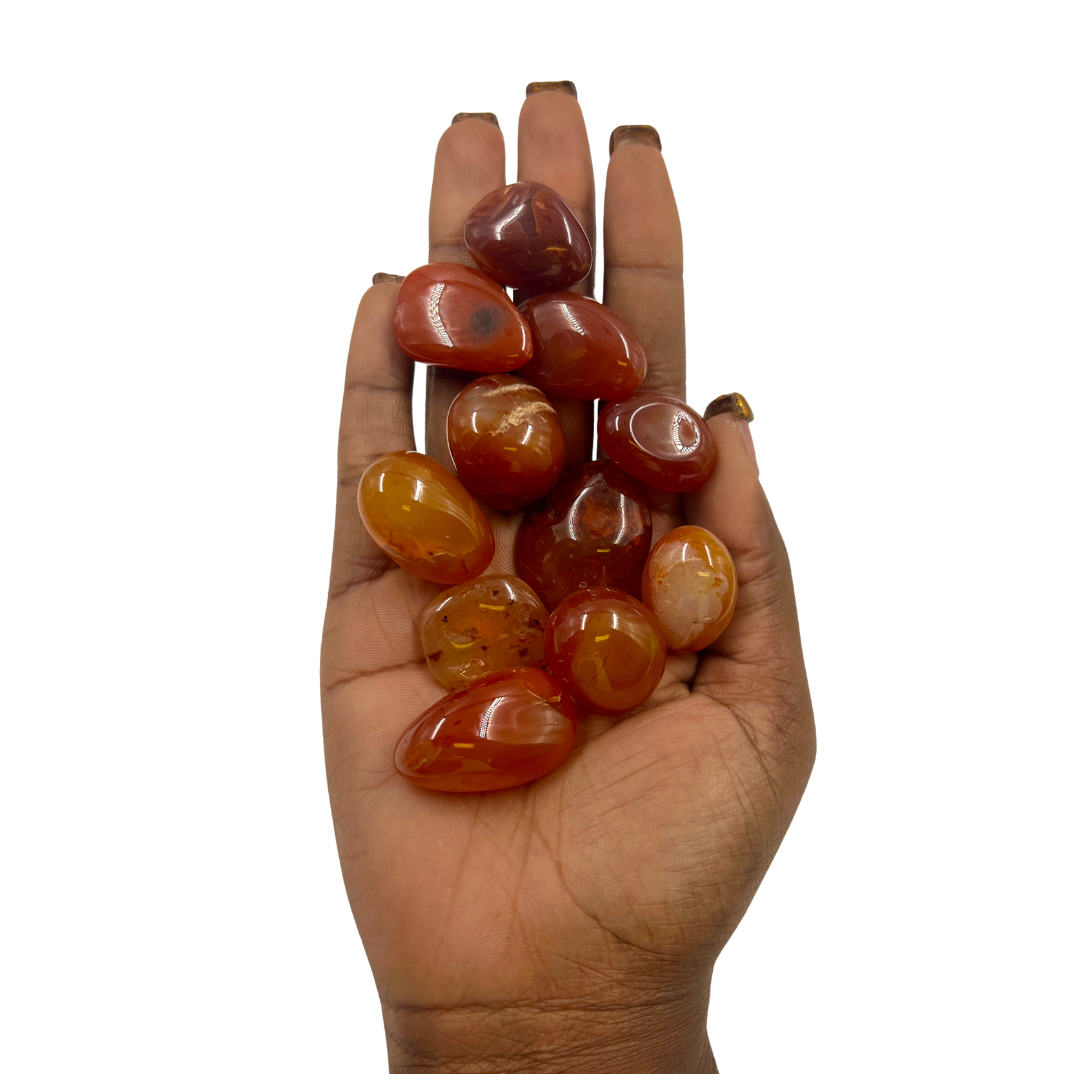 Polished Carnelian Crystal for Energy, Confidence & Motivation