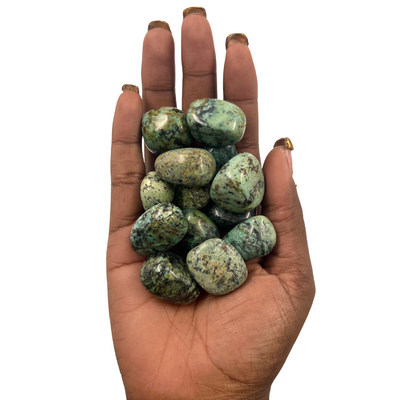 Polished African Turquoise Crystal for Balance and Inner Growth