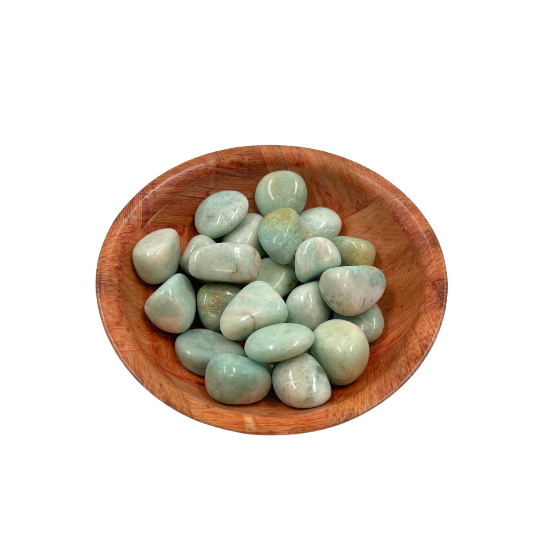 Polished Amazonite Crystal for Stress Relief & Clear Communication