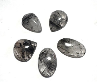 Cabochon Crystal Set (Tourmaline Quartz)