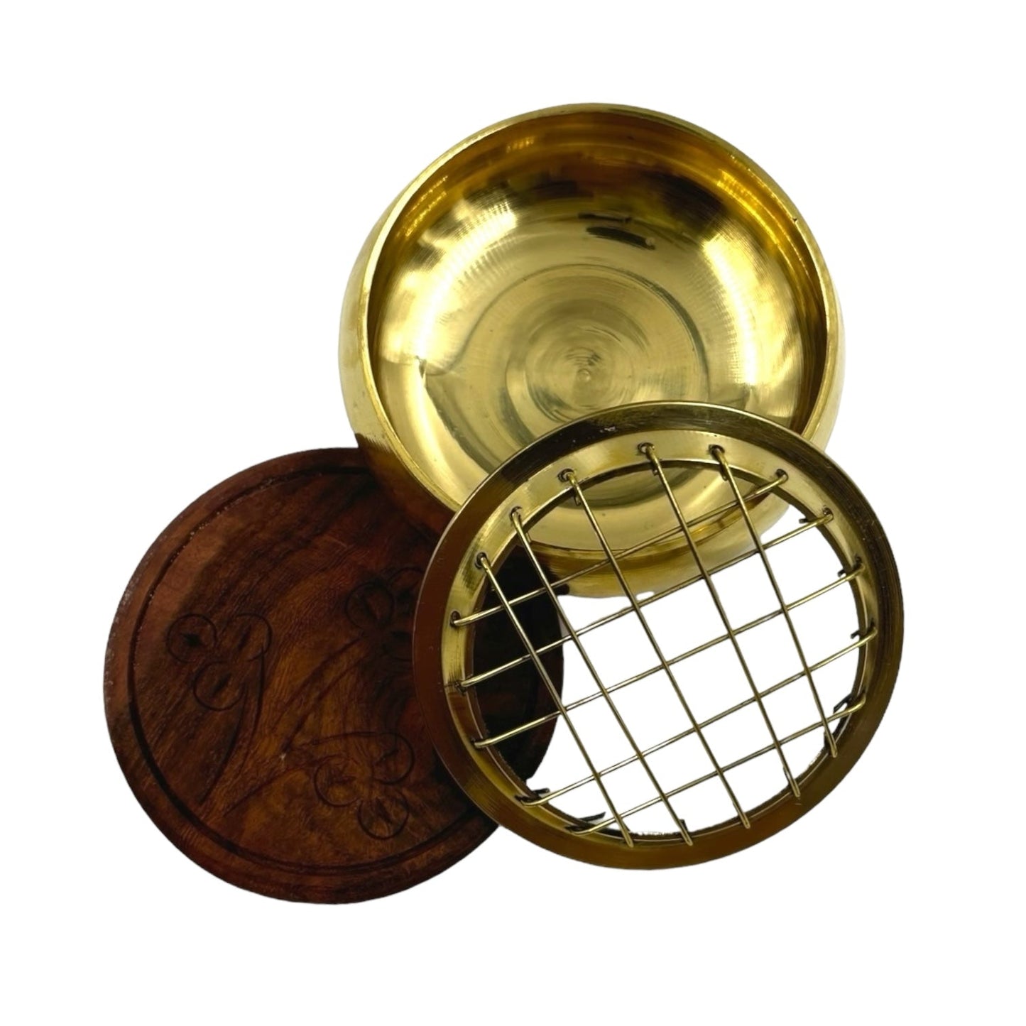 Brass Screen Charcoal Burner 3"D