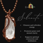 Custom Wrapped Selenite Pendant for Cleansing & Peaceful Energy