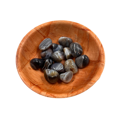 Polished Botswana Agate Crystal for Emotional Balance & Grounding