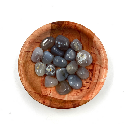 Polished Orca Agate Crystal for Grounding and Emotional Stability