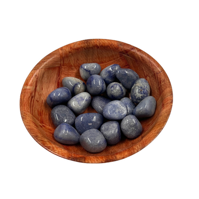 Polished Blue Quartz Crystal for Stress Relief and Mental Clarity