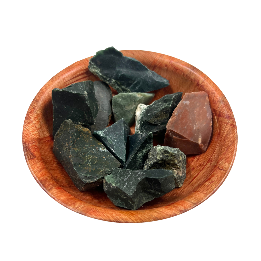 Raw Bloodstone Crystal for Energy, Endurance & Protection