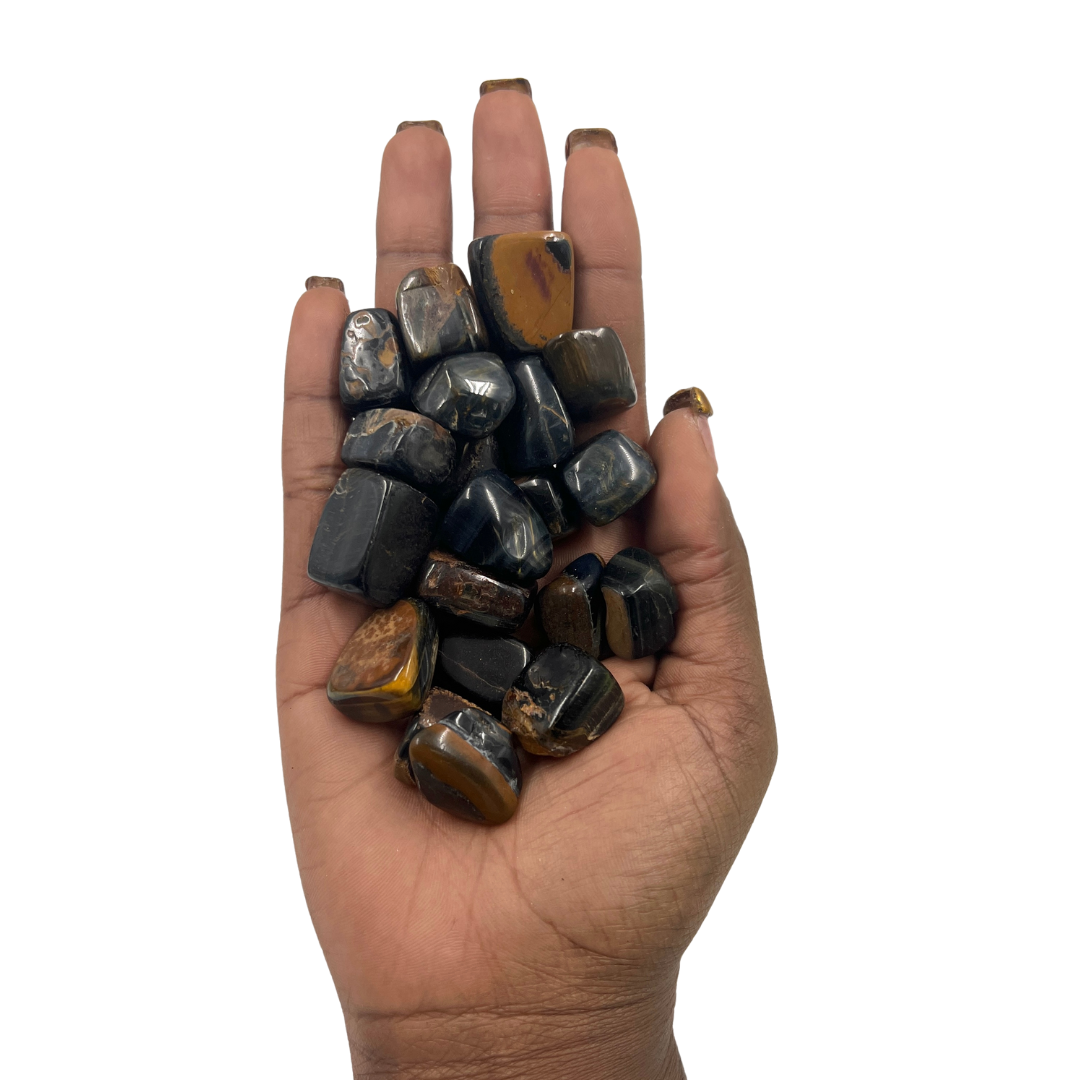 Polished Blue Tiger’s Eye Crystal for Focus and Inner Calm