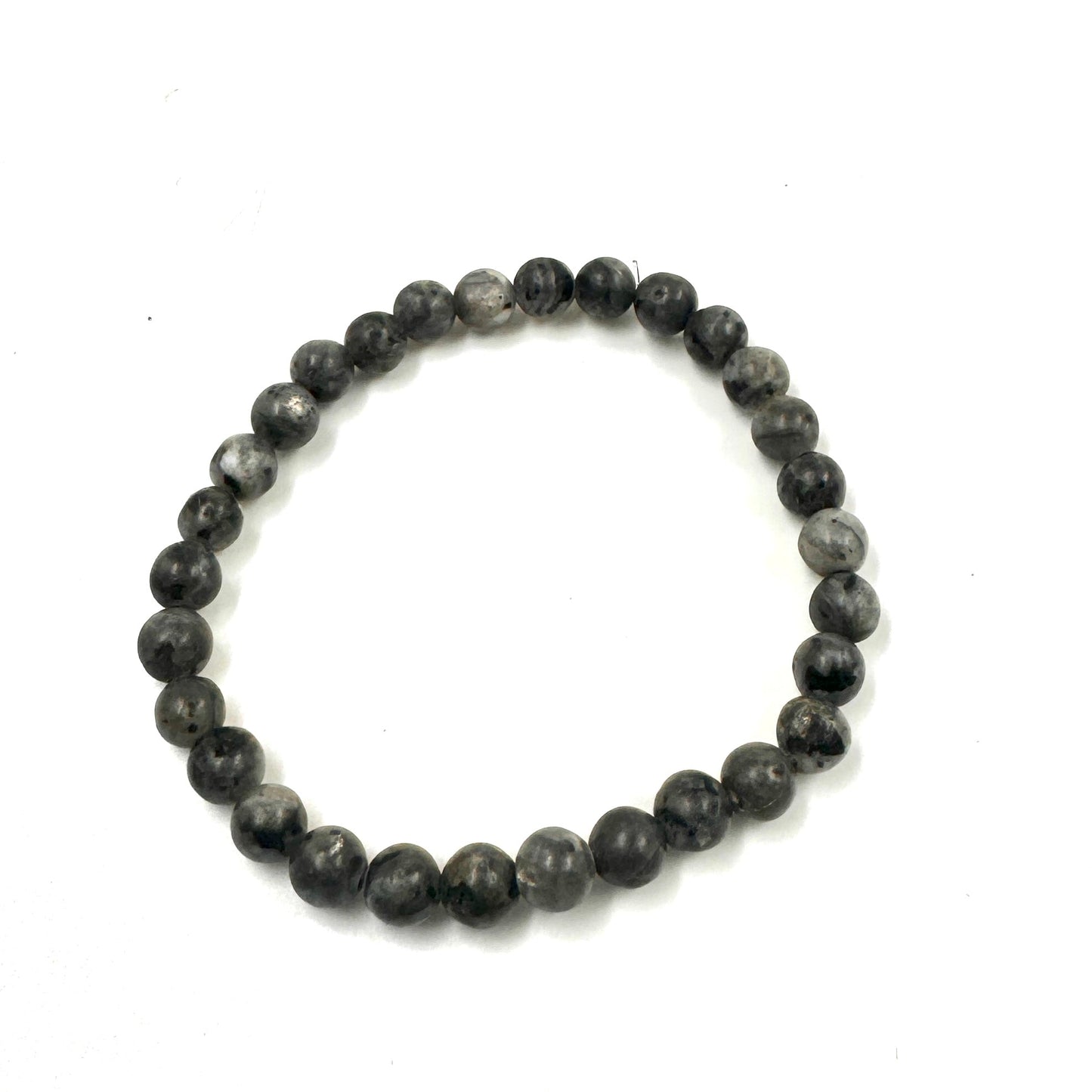 Larvikite 8mm Bead Stretch Bracelet for Grounding & Mental Clarity