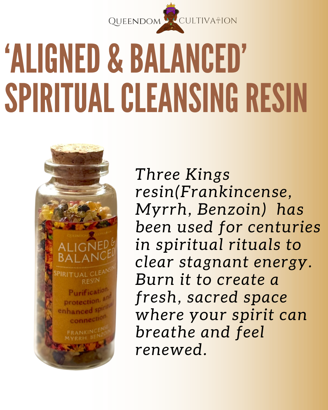 Aligned & Balanced Spiritual Cleansing Resin