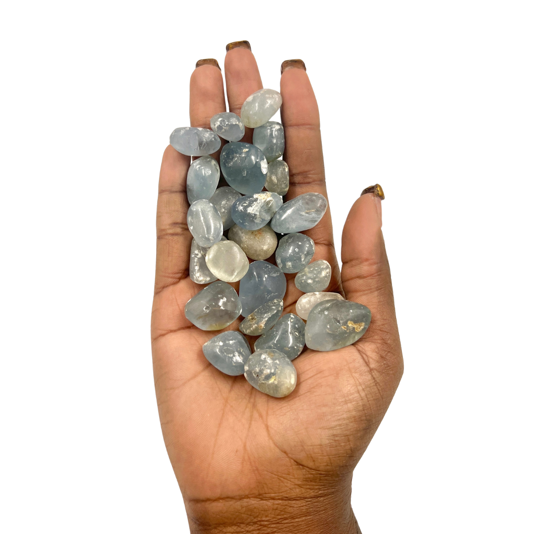 Polished Celestite Crystal for Calm, Clarity & Peaceful Energy