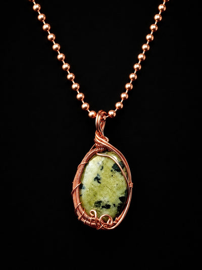 Custom Wrapped Canadian Jade Pendant for Prosperity & Calm Energy