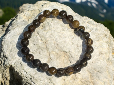 Bronzite 8mm Bead Stretch Bracelet for Protection, Grounding, and Decision-Making