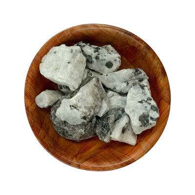 Raw Rainbow Moonstone Crystal for Intuition, Balance & Emotional Support