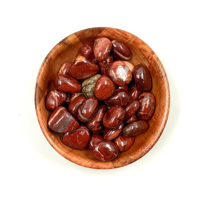 Polished Red Snakeskin Jasper Crystal for Protection and Grounding
