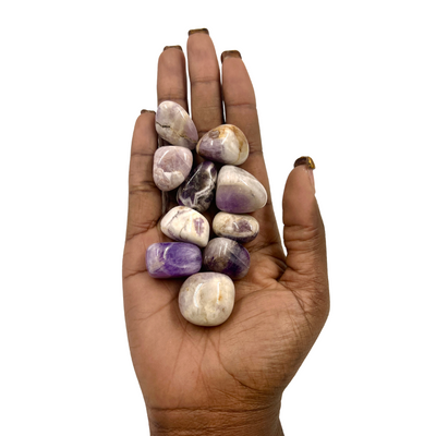 Polished Chevron Amethyst Crystal for Focus, Calm & Spiritual Clarity