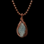 Custom Wrapped Celestite Pendant for Calmness & Restful Sleep