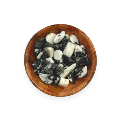 Polished Zebra Stone Crystal for Focus, Emotional Balance & Grounding