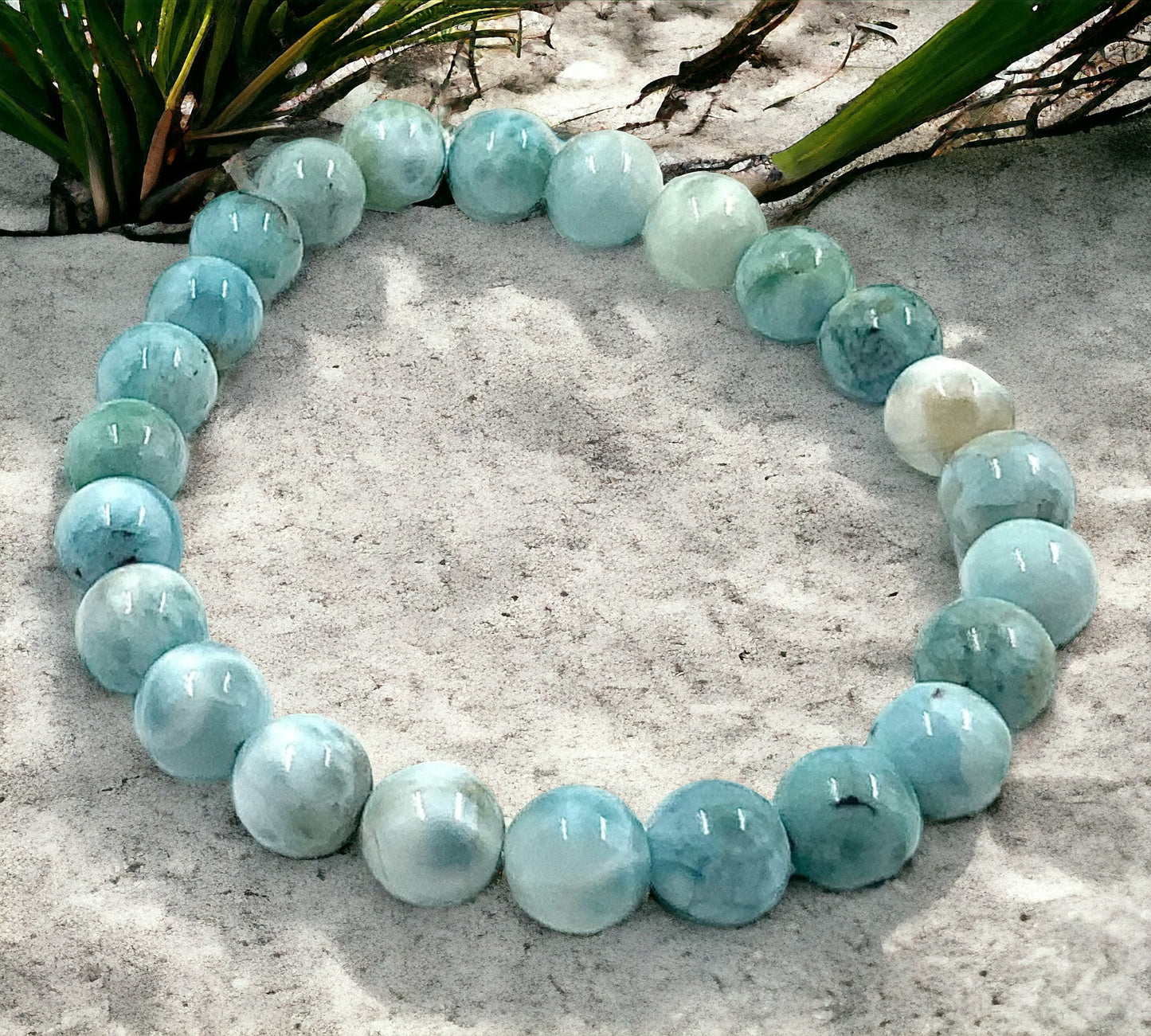 Larimar Stretch Bracelet for Calming, Healing and Serenity