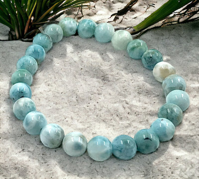Larimar Stretch Bracelet for Calming, Healing and Serenity