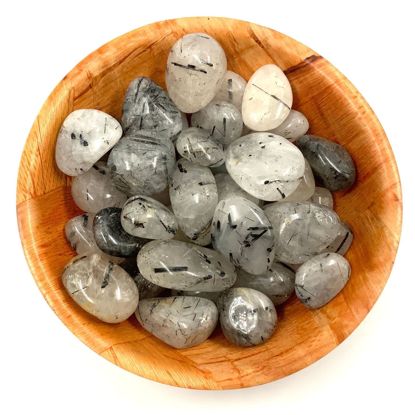 Polished Tourmaline Quartz Crystal for Protection and Mental Clarity