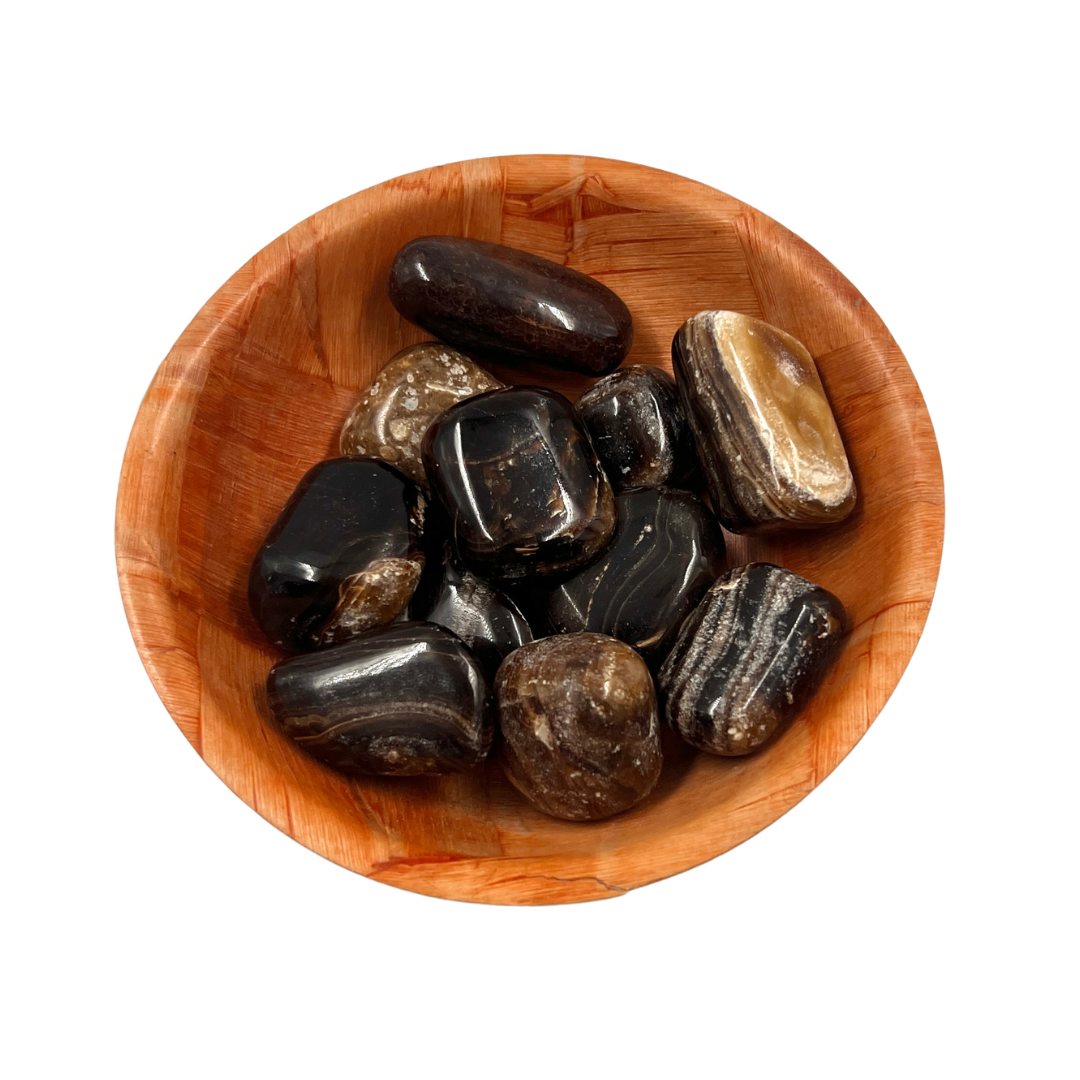 Polished Chocolate Calcite Crystal for Grounding & Emotional Balance