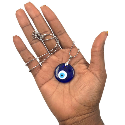 Evil Eye Pendant Necklace for Protection, Energy Clearing, and Mindful Focus