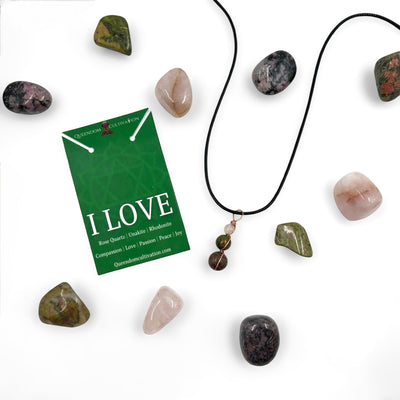 Heart Chakra Mini Pendant Necklace for Emotional Healing and Self-Love Balance