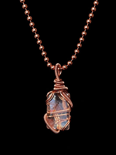 Custom Wrapped Clear Quartz Pendant for Clarity & Energy Amplification
