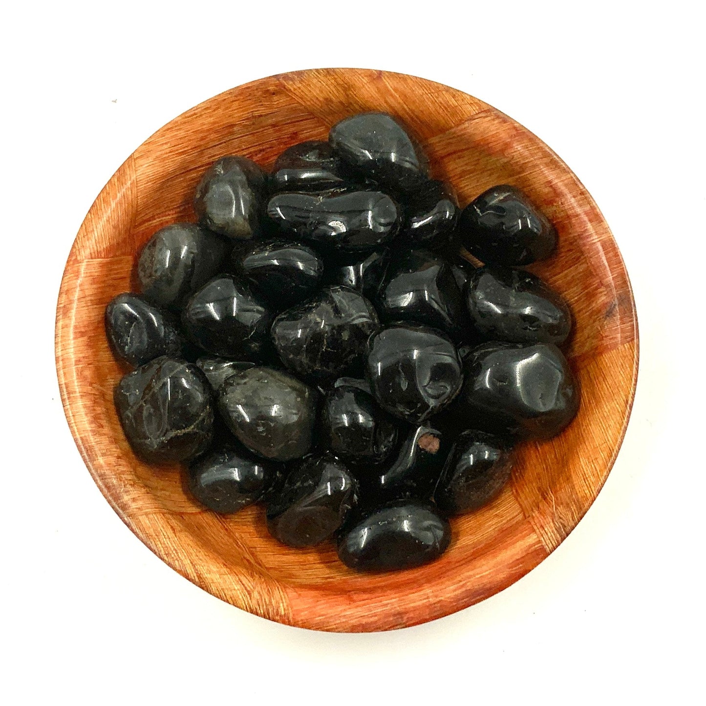 Polished Black Onyx Crystal for Protection and Focus