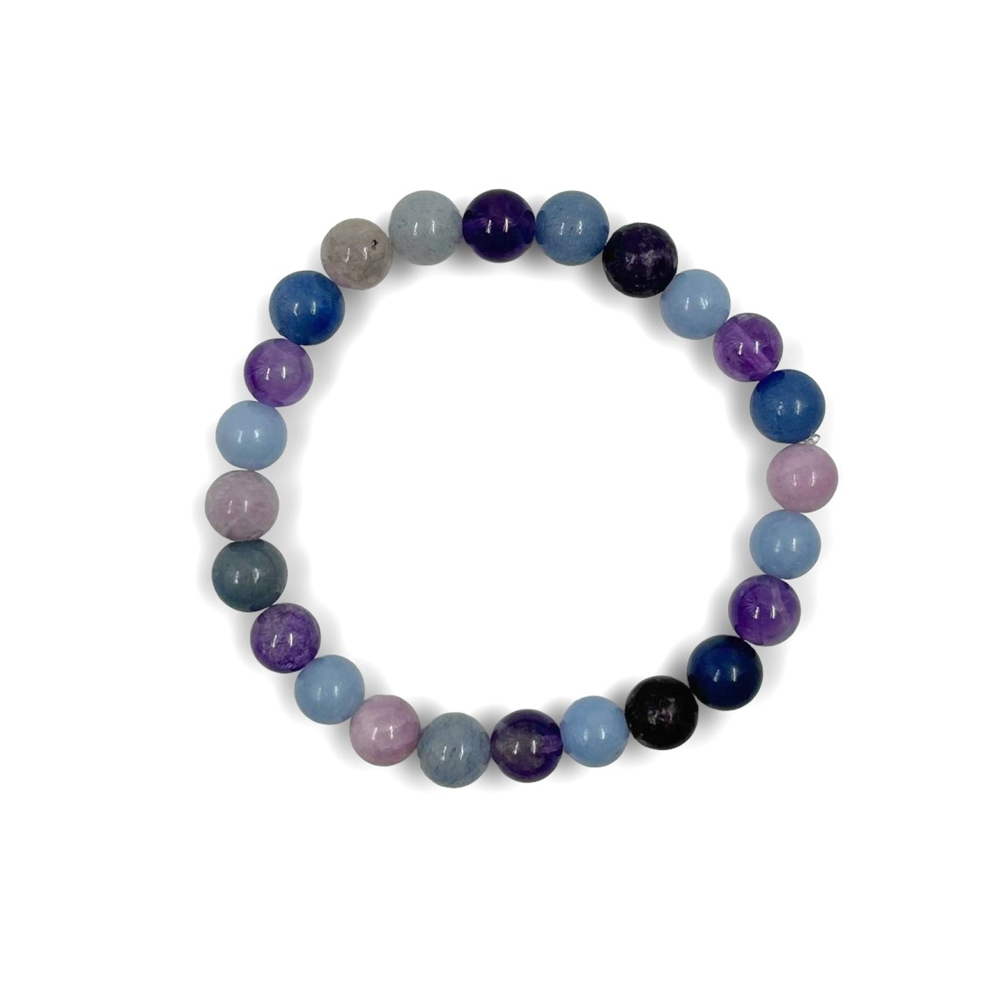 Crystals for Anxiety Relief Stretch Bracelet (8mm)