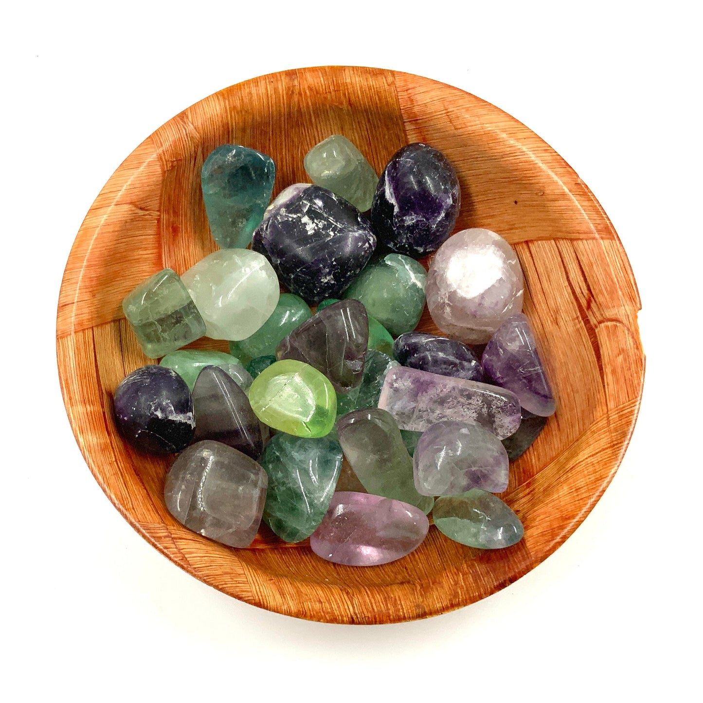 Polished Rainbow Fluorite Crystal for Focus, Balance & Energy Protection