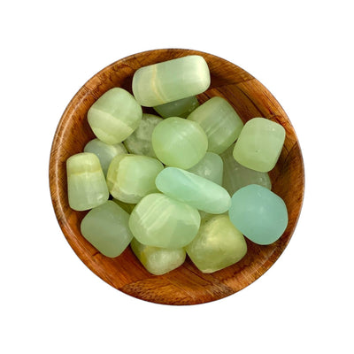 Polished Pistachio Calcite Crystal for Calm and Emotional Healing