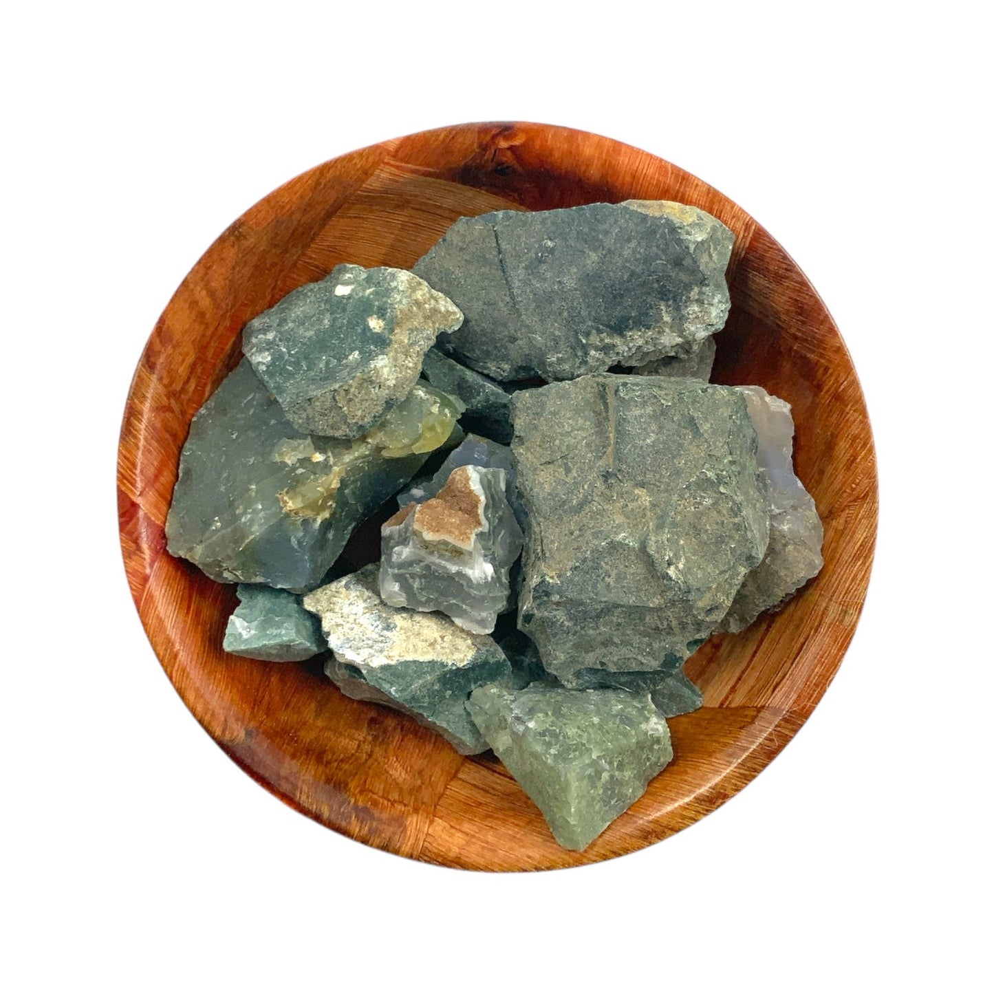 Raw Moss Agate Crystal for Grounding and Growth